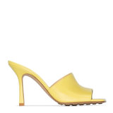 BOTTEGA VENETA女士黄色羊皮高跟凉鞋 610538-VBSF0-710236.5黄 时尚百搭