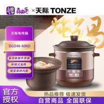 天际（TONZE）电炖锅电炖盅养生4L大容量紫砂内胆煲汤煮粥家用智能预约全自动DGD40-40ND