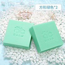 婴儿洗澡海绵宝宝搓澡巾儿童沐浴棉搓澡用品搓泥浴擦7ya(方形-绿色+绿色2)