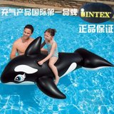 美国INTEX58561大黑鲸坐骑 特大号充气坐骑成人儿童都可用