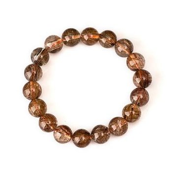 【御灵珠宝】天然铜发晶手链 招财助运 12mm