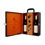 法国进口 法国AOC级玛莉诺庄园波尔多干红葡萄酒 750ml*2瓶 礼盒装