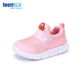 Teenmix/天美意童鞋2018新款幼童运动鞋0-1岁套脚学步鞋DX7043(14码 粉色)