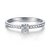 谢瑞麟 钻石戒指18K金排戒钻石戒指女款11号 求婚结婚订婚白金钻戒
