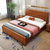 美天乐 床 实木床 1.5米1.8米现代简约婚床 新中式高箱储物床 单双人床(1.5*2米海棠色 床+床垫)