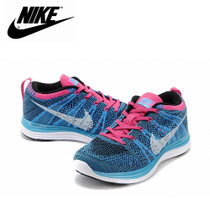Nike Flyknit Lunar1轻跑鞋登月 耐克飞线女鞋男鞋运动鞋毛线554887-011(孔雀蓝)