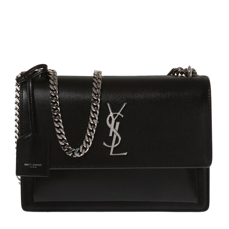 ysl圣罗兰牛皮黑色女士单肩包442906d420n1000黑色时尚百搭