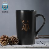 阿根廷国家队官方商品丨黑色马克杯 陶瓷杯水杯茶杯梅西足球周边(黑色)