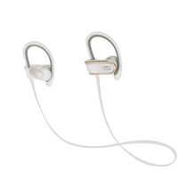 双耳运动蓝牙耳机4.1 中文语音提醒 来电报号 音乐上下曲播放控制 降噪 一拖二通用型(白色)