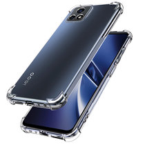 vivoiqoou3手机壳 VIVO IQOO U3手机保护壳/套 透明硅胶防摔气囊保护套钢化膜支架