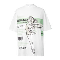 13 DE MARZO女士白色天使图案T恤 DMZ024TS009-WHITES码白 时尚百搭