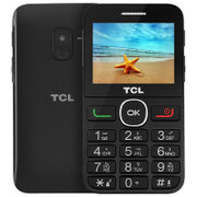 TCL 121 移动联通2G老年人手机 双卡双待 大字体 支持语音播报 收音机外放(黑色)