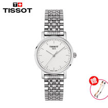 天梭(TISSOT)手表 瑞士品牌 魅时系列T109.210.33.031.00 石英表 女时尚女表精钢女表 女士 手表(T109.210.11.031.00 钢带)