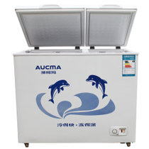 澳柯玛(AUCMA)BCD-287CN 287升商用家用卧式双温双室大冷冻小冷藏双门冰柜(白色)