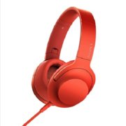 索尼 （Sony）MDR-100AAP 头戴式重低音耳机 耳麦 HIFI(朱砂红)
