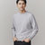 甄特【国美好货】男士圆领羊绒衫XL码灰 珍奢材质，亲肤舒适，极致性价比