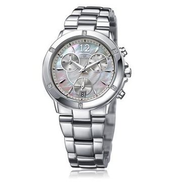 名古城 nakzen 日本名表 女士钢带石英手表5030l (贝壳面)