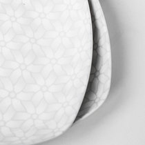 顺祥 碗碟套装家用 陶瓷 碗 盘 碟子 鱼盘大面汤碗创意北欧式釉下彩纳米抗菌 小时代系列灰 真快乐厨空间(灰 5.5英寸柄碗)