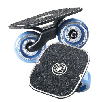 twolions 漂移板活力板鱼纹分体滑板轮滑板(蓝色不闪)