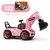 新款儿童挖掘机玩具 电动音乐灯光万向轮工程车 男女孩玩具车 蓝色-电动挖机(粉色-电动挖机 默认版本)