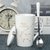 创意个性杯子陶瓷马克杯带盖勺潮流情侣喝水杯家用咖啡杯定制logo(水瓶座+专属勺+盖子（白）)