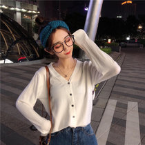 蒂克罗姆羊毛开衫外套女韩版(灰色 XL)