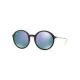 美国 Ray-Ban 雷朋 高街时尚系列男女款紫罗兰色反光镀膜镜片太阳镜 RB4222 6168/4V 50mm