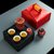 旅行功夫茶具小套装中式单人便携式收纳包茶盘定制LOGO快客杯礼盒(堆花（红）四方盘+红色包)