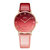 宾爵BEGEEL时尚网红进口石英机芯渐变色玫瑰金防水女士手表B961L(花间红.渐变红)