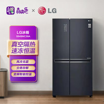 LG 647L对开门电冰箱风冷无霜 双风系多维风幕线性变频智能控温 分类存鲜 门中门 S649MC39A曼哈顿午夜