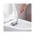 U型设计卫生间清洁创意无死角软毛洁厕刷居家弯曲塑料长柄马桶刷(白色)