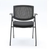 云艳YY-LCL870 人体工学培训椅子可折叠会议办公座椅带写字板电脑椅 黑色（不带写字板）(默认 默认)