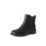 森达2021冬季新款商场同款时尚潮流ins潮休闲女切尔西靴4AK01DD1(黑色 34)