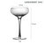 创意鸡尾酒杯玻璃马天尼杯玛格丽特杯高脚杯子个性组合套装香槟杯(浅灰色 网格杯  200ml)