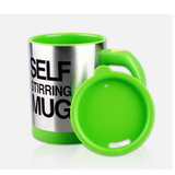 乾越 自动搅拌咖啡杯 懒人泡咖啡杯 创意奶茶杯 带盖电动懒人咖啡杯(绿色)