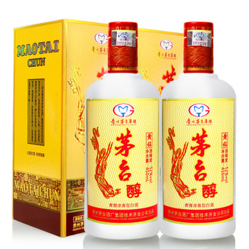 茅台酒 茅台醇黄钻 浓香型白酒2瓶装52度450ml*2 送礼佳品