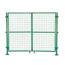 俊采云JCY-Y14车间隔离网仓库护栏网隔断网配套门 2.0米高*总3米宽对开门（单位：件）(绿色 JCY-Y14)