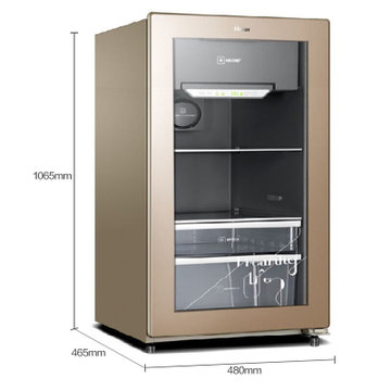 海尔(haier)lc-120dg 冰吧 饮料柜 茶叶柜 保鲜柜 展示柜 120升家用