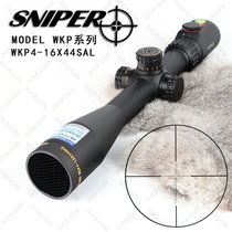 SNIPER/狙击手WKP4-16X44SAL 战术分化侧调焦高清抗震瞄准镜 大吉大利吃鸡神器 秃子板球 瞄准器(20MM皮轨低宽)