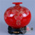 花瓶摆件德化陶瓷开业家居装饰客厅办公摆件中国龙瓷16cm天地方圆(红结晶)JJY0097