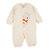 迪士尼宝宝哈衣婴儿衣服连体衣长袖卡通前开闭裆哈衣(米黄色 80cm(12-18个月))