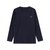 Skechers斯凯奇21新款圆领针织宽松长袖衫男子运动上衣L420M154(藏青色)