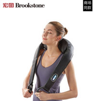 BROOKSTONE家用无绳肩背肩颈捶打加热按摩仪器 充电型