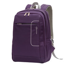 汉诺斯luckysky休闲时尚双肩包欧美范儿潮流旅行包15.6寸笔记本电脑包B6753(紫色小号)