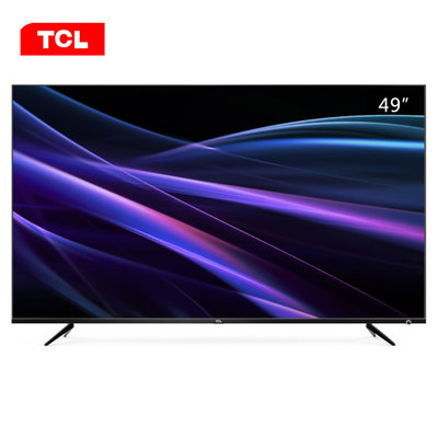 TCL 49P6 49英寸 4K金属超窄边 64位32核 HDR 人工智能LED液晶电视机（黑色）