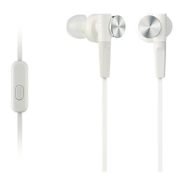 索尼（SONY） MDR-XB50AP入耳式耳机重低音手机通话带麦(白色)