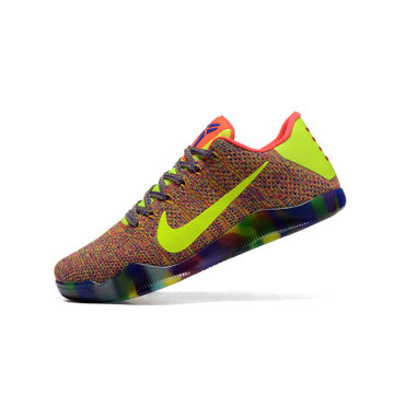 zoom kobe system科比11代编织鞋男鞋缓震轻便透气(彩虹)