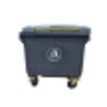 升环卫户外垃圾桶带盖大号挂车分类垃圾桶大型室外工业垃圾桶垃圾车【1200L灰色】