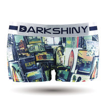 DarkShiny 日本精梳全棉 复古年代照片 女式平角内裤「FEOR02」(花色 XL)