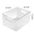 透明冰箱收纳盒食品级透明保鲜盒储物筐冷冻专用蔬菜厨房置物盒(冰箱果蔬透明保鲜盒【大号】)